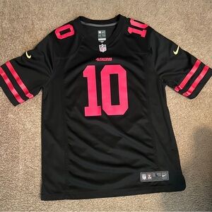 Nike NFL San Francisco 49ers Garoppolo Black and Red Men’s Size Large Jersey